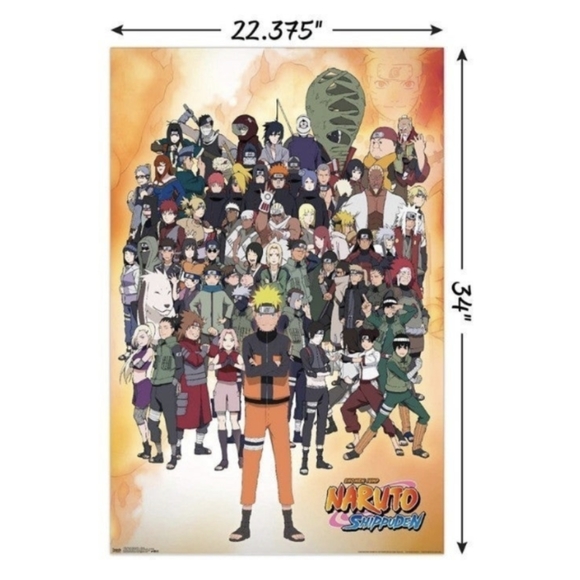 Naruto Shippuden Group Officially Licensed New Wall Poster, Anime Manga - Picture 4 of 4